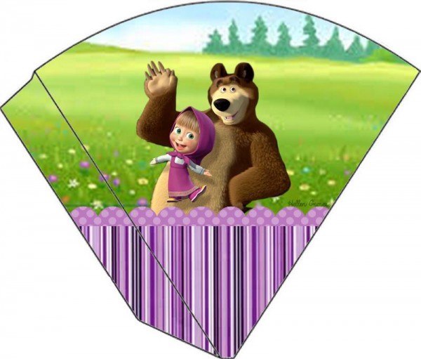 Cone Guloseimas Masha e o Urso