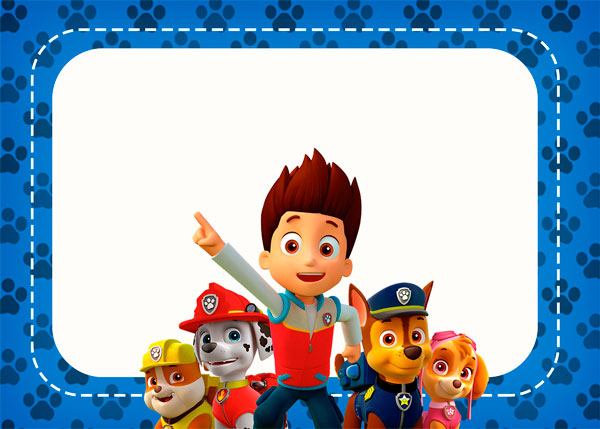 Convite Paw Patrol Patrulha Canina