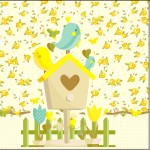 Mini Confeti Jardim Encantado Amarelo Provençal
