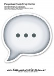 Plaquinhas Emoji Whatsapp Balão fala