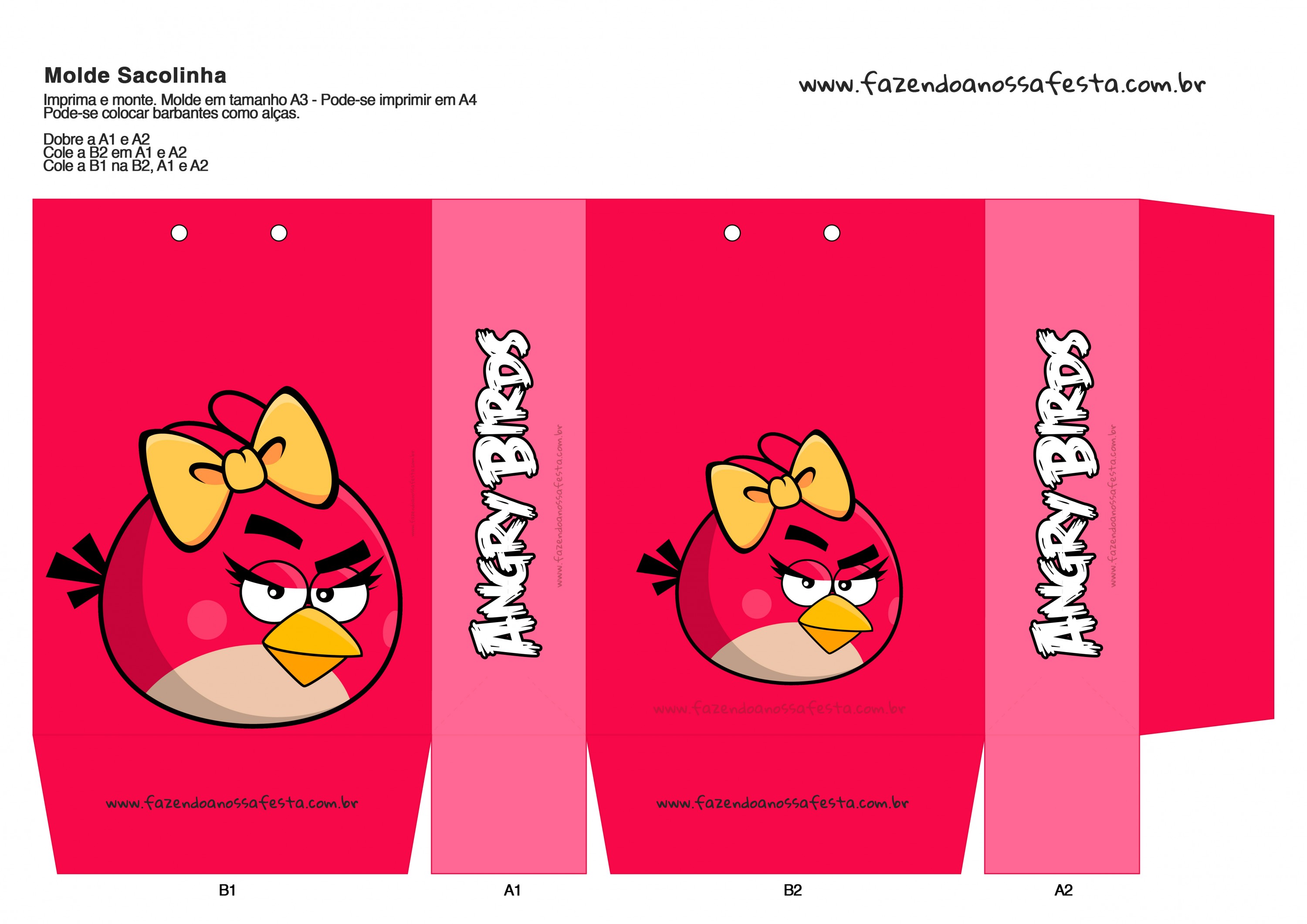 Sacolinha Angry Birds 15