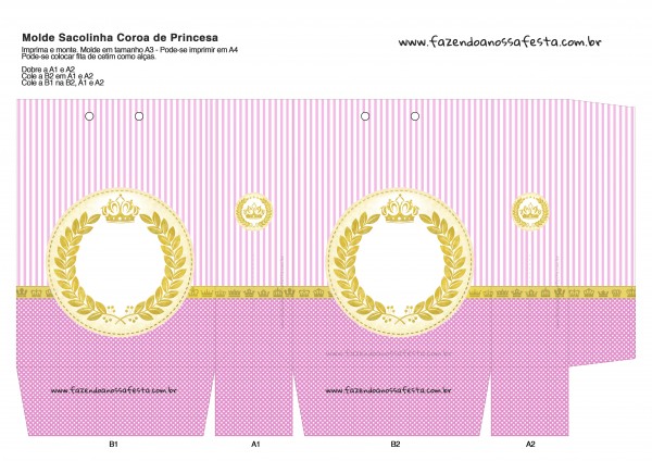 Sacolinhas coroa de princea