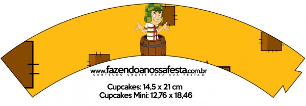 Saias Wrappers para Cupcakes Chaves1
