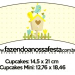 Saias Wrappers para Cupcakes Jardim Encantado Amarelo Provençal 2