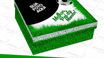 Caixa de Bombom Dia dos Pais Personalizada Caixa de Bombom Dia dos Pais Futebol Modelo