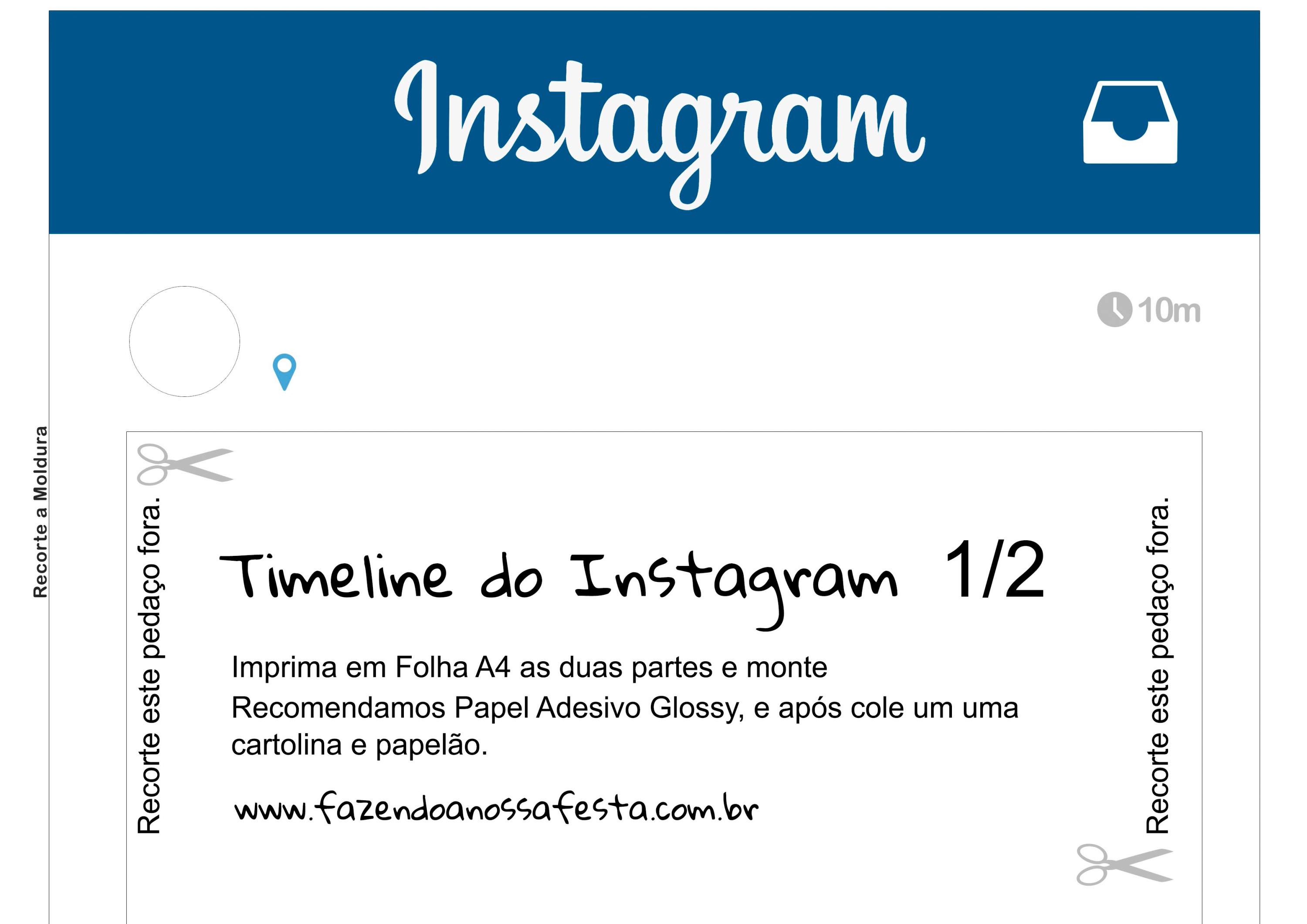 Instagram Moldura Festa A4 1 2