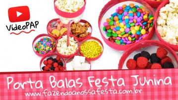 Porta Balas com Garrafas Pet – Passo a Passo Porta Balas com Garrafas Pet para Festa Junina