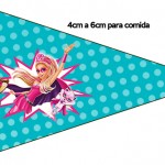 Bandeirinha Sanduiche 2 Barbie Super Princesa