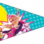 Bandeirinha Sanduiche 5 Barbie Super Princesa