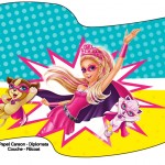 Bandeirinha Sanduiche Barbie Super Princesa