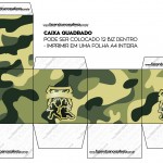 Caixa Bis Kit Militar Camuflado