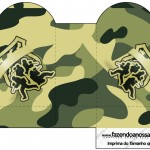 Caixa Coração Kit Militar Camuflado