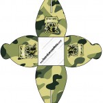 Caixa Kit Militar Camuflado