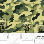 Caixa de Leite Kit Militar Camuflado
