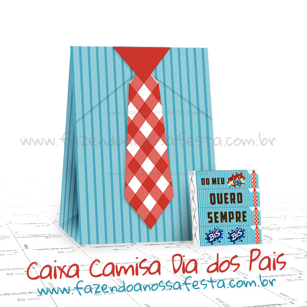 Lembrancinha para o Dia dos Pais – Caixa Camisa Personalizada 2015