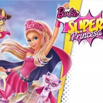 Convite, Moldura e Cartão Barbie Super Princesa Rosa