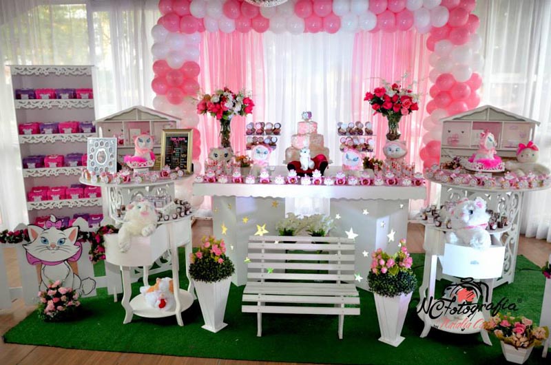 Decoração Gatinha Marie Festa Infantil