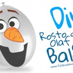 Molde do Olaf feito de balão - Modelo