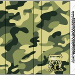 Rótulo Pirulito Mastigável Kit Militar Camuflado