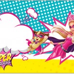 Rótulo para Caixa Bombom Barbie Super Princesa