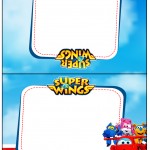 Cartão Agradecimento de Mesa Super Wings