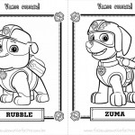 Jogo Americano Para Colorir . Patrulha Canina - Amo Lembrancinhas