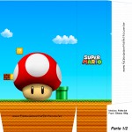 Sacolinhas Super Mario Cogumelo Vermelho A4 Parte 1