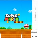 Sacolinhas Super Mario Cogumelo Vermelho A4 Parte 2