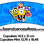 Saias Wrappers para Cupcakes 2 Minions Super-Heróis