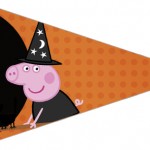Bandeirinha Sanduiche 6 Peppa Pig Halloween