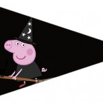 Bandeirinha Sanduiche 7 Peppa Pig Halloween
