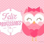 Cartão Dia dos Professores Corujinha