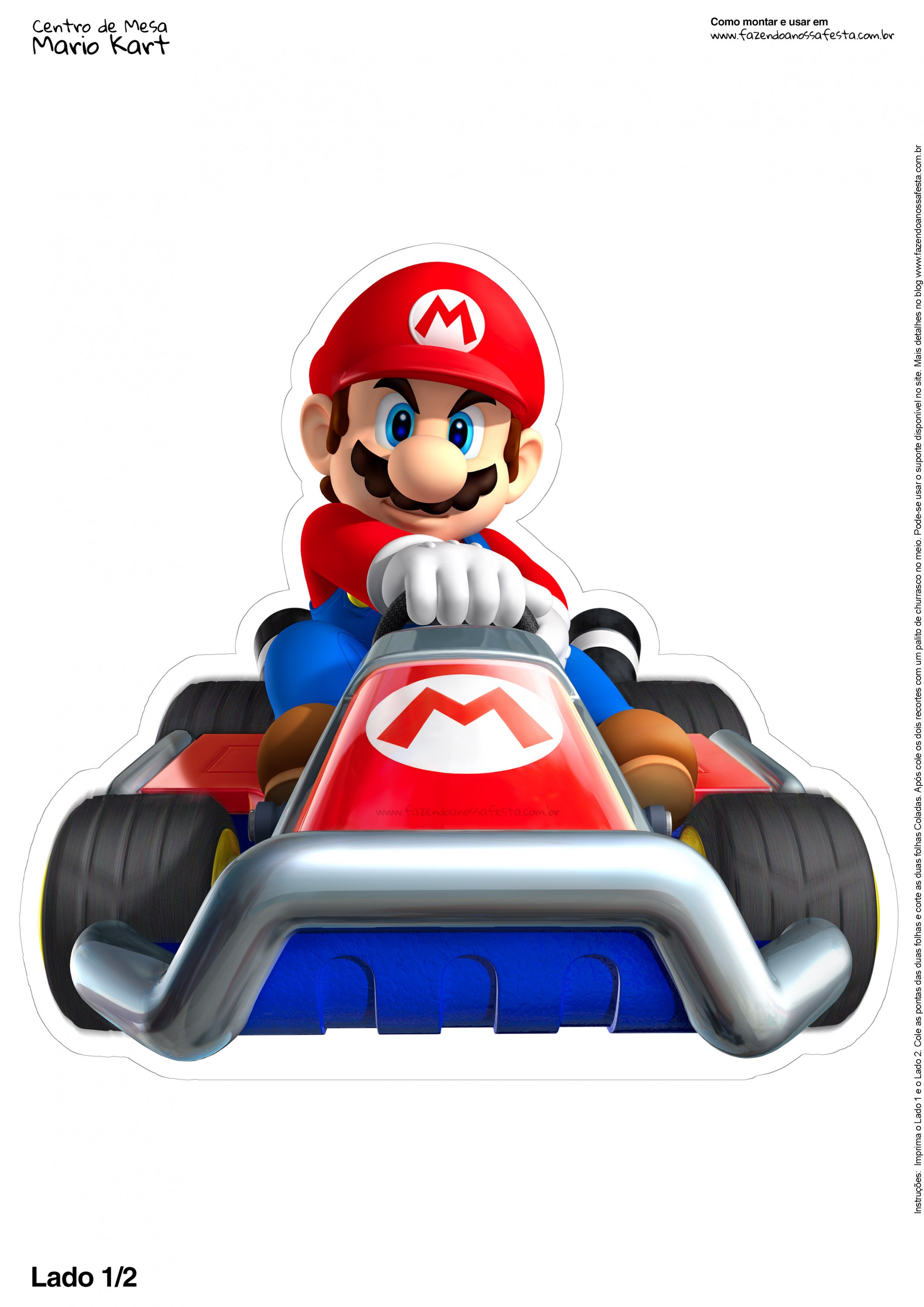 Centro de Mesa Mario Kart 1 2