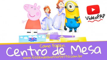 Como fazer Centro de Mesa para Festa – DIY Como fazer Centro de Mesa para Festa