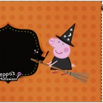 Convite Ingresso Peppa Pig Halloween