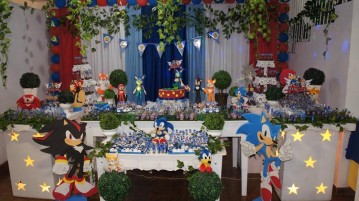 Festa Sonic do Matheus – 5 anos Decoração Festa Sonic do Matheus