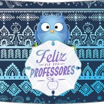 Rótulo Esmalte Risque 2 Dia Dos Professores Coruja Azul