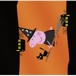 Rótulo Pé de Moleque Peppa Pig Halloween