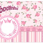 Rótulo Toddynho Coroa de Princesa Rosa Floral