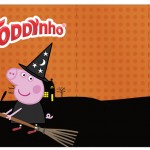 Rótulo Toddynho Peppa Pig Halloween