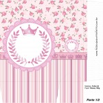 Sacolinha Surpresa Coroa de Princesa Rosa Floral Parte 1