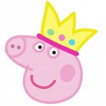 Decoracão Garrafa Peppa Pig Princesa