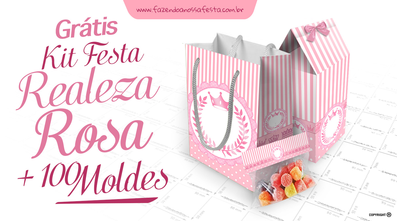 Kit Realeza Rosa – Grátis para Imprimir