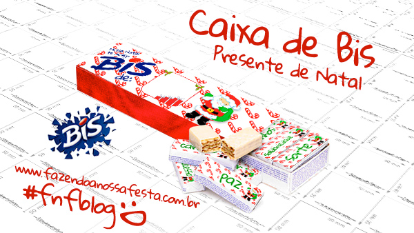 Caixa Bis Presente de Natal barato e criativo