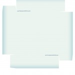 Caixa Personalizada Boneco de Neve Azul Claro - Verso