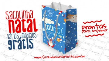 Sacolinha Surpresa de Natal – Dica de Lembrancinha A Lembrancinha perfeita! Sacolinha Supresa de Natal