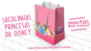 Sacolinha Surpresa Princesas da Disney Sacolinha Surpresa Princesas da Disney - Modelo