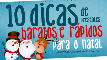 10 Dicas de Presentes Baratos e Rápidos para o Natal 10 dicas de presentes para o natal