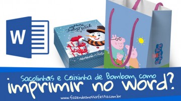 Como Imprimir Sacolinha e Caixa BomBom Como Imprimir Sacolinha e Caixa BomBom - Vídeo
