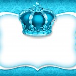 Convite Azul Realeza